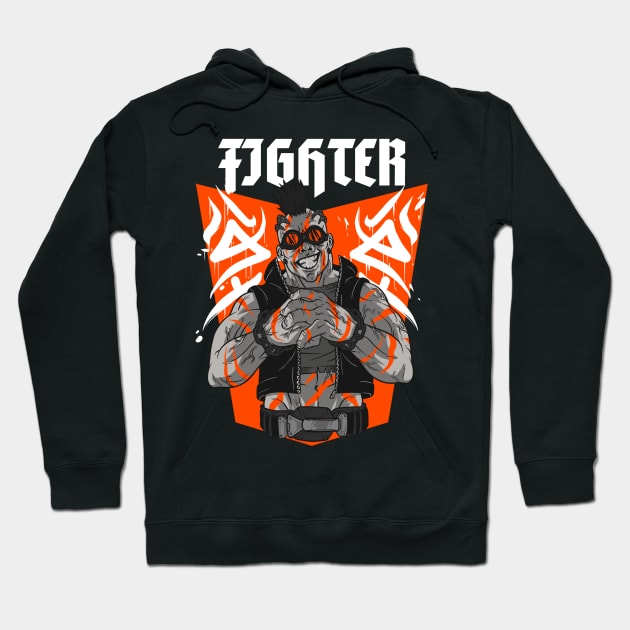 Fighter 5 Hoodie by Oniichandesigns